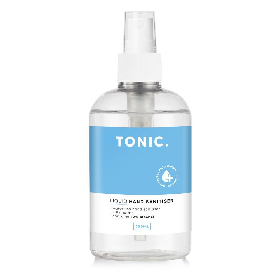 500ml-Tonic-Liquid-Hand-Sanitiser-Spray-Bottle-king ppe buy shop covid-19 coronavirus online